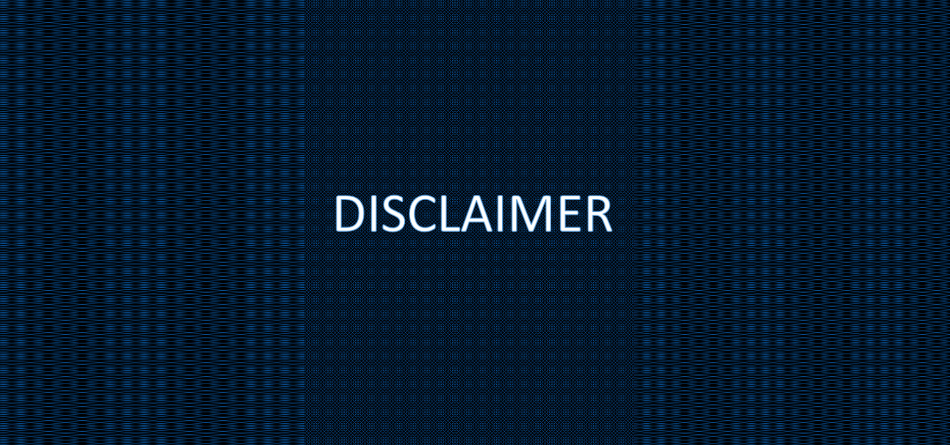 Disclaimer